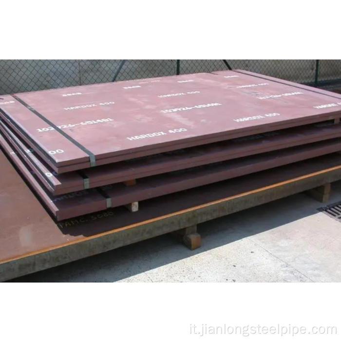 Piastra in acciaio resistente all'usura Tuf400